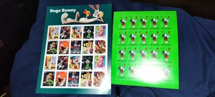 2 Sheets USPS ~ Shel Silverstein The Giving Tree and Bugs Bunny Forever Stamps (40 total) New