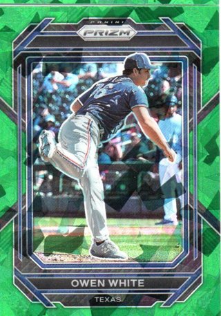 2023 Panini Prizm Owen White Green Ice