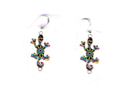 SP EMAMEL GECKO EARRINGS STYLE 5 #2 (PLEASE READ DESCRIPTION) 