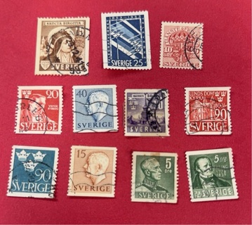 Sweden stamp lot