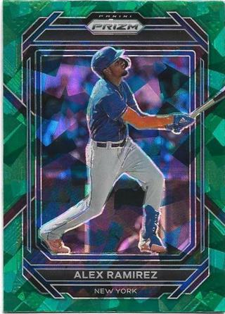 2023 PRIZM ALEX RAMIREZ GREEN CRACKED ICE PRIZM REFRACTOR ROOKIE CARD