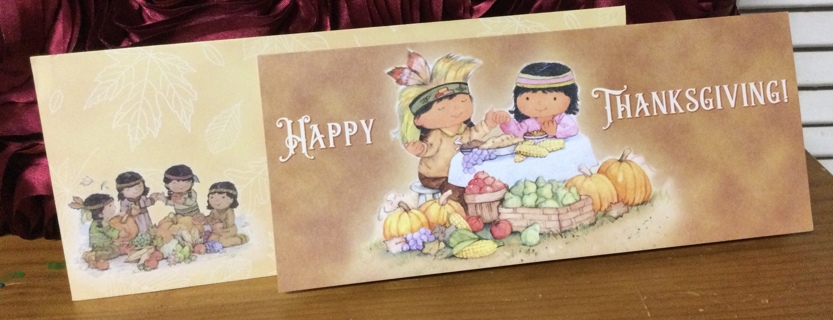 Happy Thanksgiving Indian Card