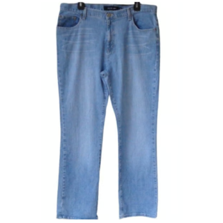 CK Calvin Klein Light Blue Bootcut Jeans Size 16 High Waist Stretch 37" x 32"