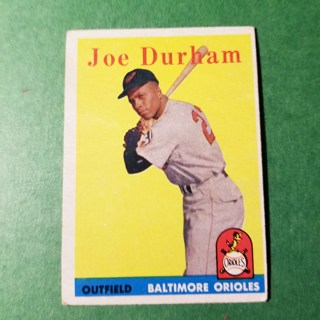 1958 - TOPPS BASEBALL CARD NO. 96 - JOE DURHAM - ORIOLES
