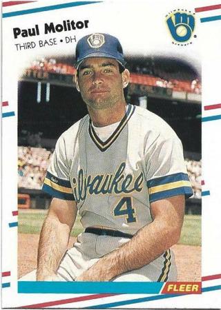 1988 FLEER PAUL MOLITOR CARD