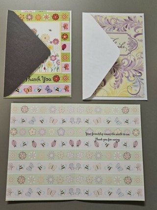 Lot of 3 thank you cards