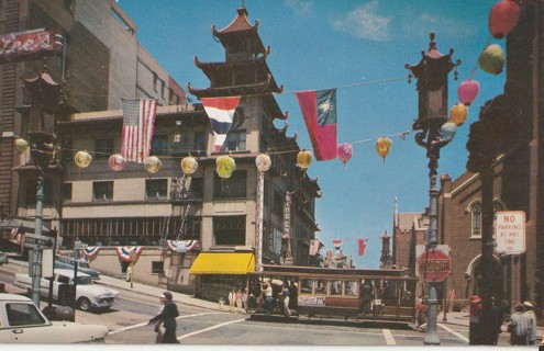 Vintage Unused Postcard: GIN: Chinatown, San Francisco, CA