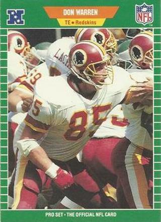 Tradingcard - NFL - 1989 Pro Set #437 - Don Warren - Washington Redskins