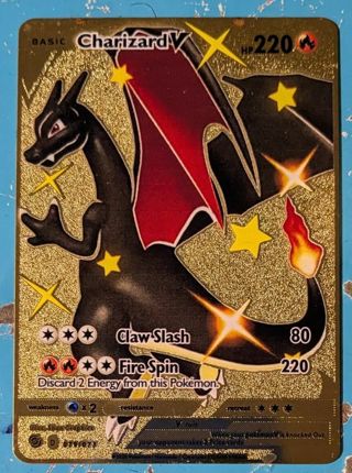 CHARIZARD V HP220 GOLD FOIL