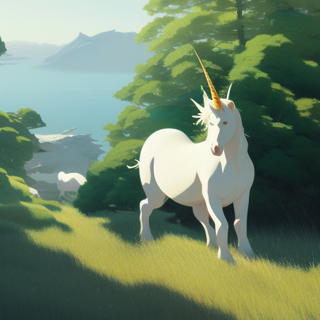 Listia Digital Collectible: A Magnificent White Unicorn