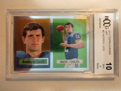 2012 Andrew luck rookie graded 10