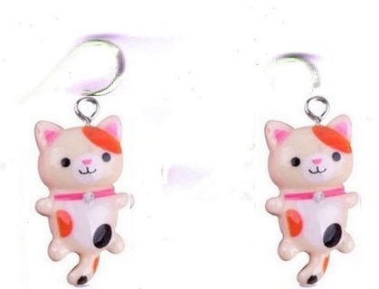 SP ENAMEL LITTLE KITTY EARRINGS STYLE 5 #3 (PLEASE READ DESCRIPTION