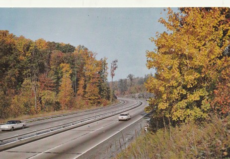 Vintage Unused Postcard: m: Pennsylvania Turnpike