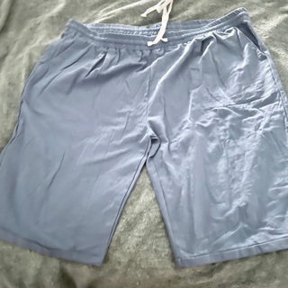 New: Light Blue Cotton/ Poly Shorts Size 3x w/Elastic Waistband & Side Pockets