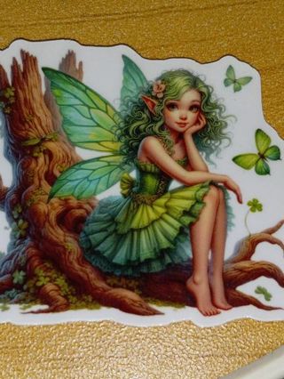 Fairy new small self adhesive lap top sticker no refunds regular mail very nice quality