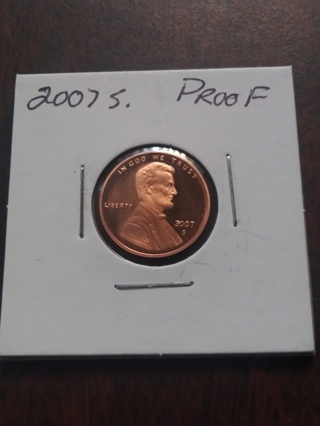 2007 S Mint PROOF US Cent Coin !!!