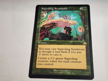 Magic the gathering mtg Saproling Symbiosis Dominaria Remastered