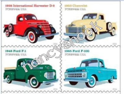 4 Forever Truck Stamps - you get what is pictured