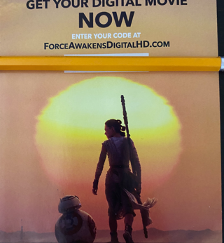 Star Wars: The Force Awakens Digital HD Movie Code