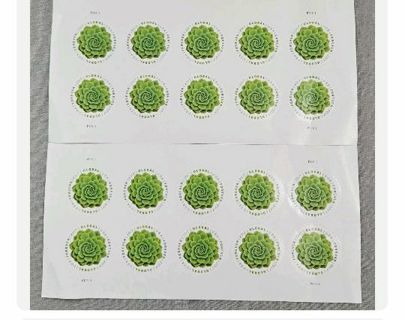Free: 20 USPS Global Forever Stamps Green Succulent (2 Sheets of 10) -  Stamps -  Auctions for Free Stuff