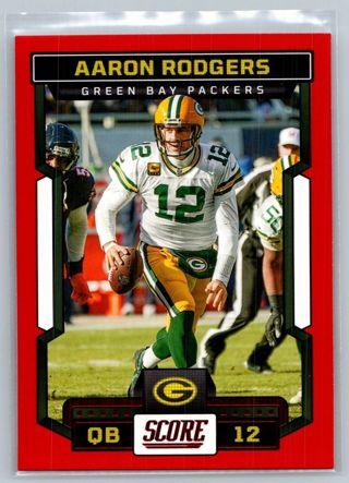 2023 Score Red Aaron Rodgers #89 Packers