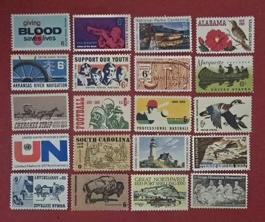 Twenty Mint .06 US Postage Stamps