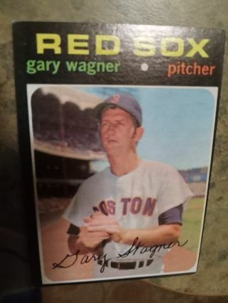 1971 TOPPS GARY WAGNER BOSTON RED SOX BASEBALL CARD# 473