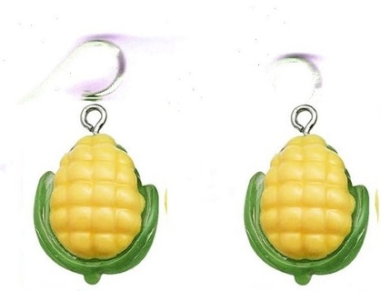 SP RESIN EAR OF CORN EARRINGS (PLEASE READ DESCRIPTION