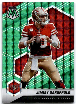 2021 MOSAIC JIMMY GAROPPOLO GREEN PRIZM REFRACTOR CARD