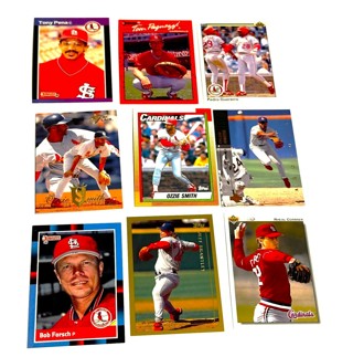 Smith,Guerrero,Pena,Forsch,Cormier- 9 Card Lot- Cardinals