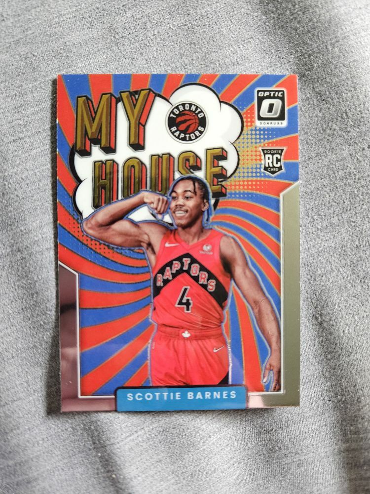 Free: Scottie Barnes 2021-22 Donruss Optic My House Rookie