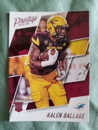 2018 Panini Prestige Rookie Kalen Ballage