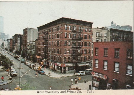 Vintage Unused Postcard: (m): Broadway & Prince, Soho
