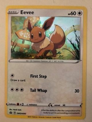 Eevee swsh 095 rare holo promo NM Pokemon