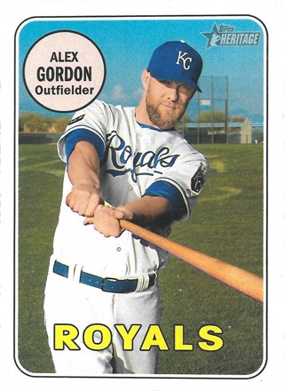 2018 Topps Heritage #386 Alex Gordon Kansas City Royals