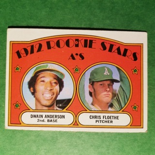 1972 - TOPPS BASEBALL CARD NO. 268 - 1972 ROOKIE STARS - A'S