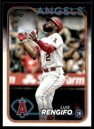 2024 Topps 159 Luis Rengifo Los Angeles Angels Baseball Card