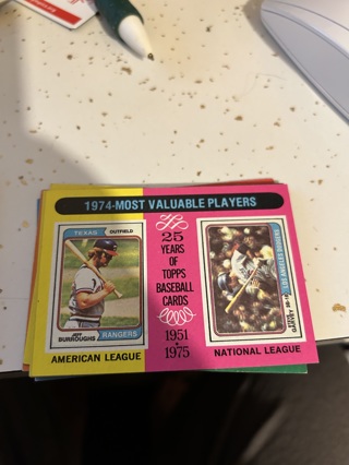 1975 topps 1974 mvps jeff burroughs/steve garvey