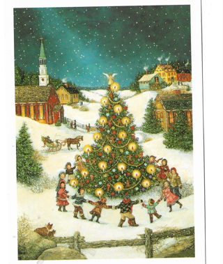 Christmas Card Unused with envelop 6 3/4 x 5