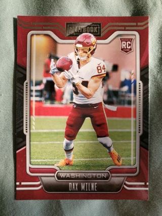 2021 Panini Playbook Rookie Dax Milne