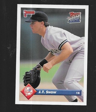 1993 DONRUSS J.T SNOW ROOKIE #110