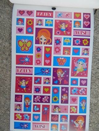 Darling sheet of  FAIRY  THEMED  stickers--NEW