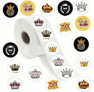 ➡️⭕(10) 1" CROWN STICKERS!!⭕(SET 2 of 2)