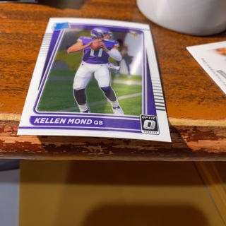 2021 donruss optic kellen mond rookie football card 