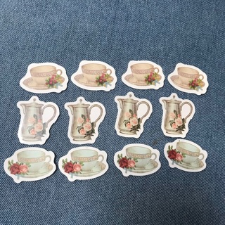 Lot of Tea Party Stickers,  Free Mail