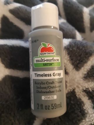 Timeless gray acrylic paint