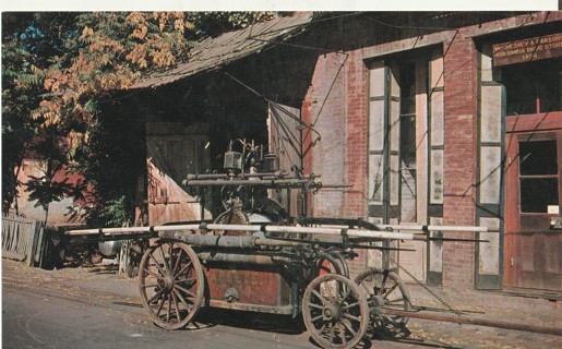 Vintage Unused Postcard: L: Old Papeete, Tuolumne Engine Co #1, Columbia State Park, CA