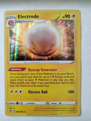 Electrode 046/185 rare holo pokemon