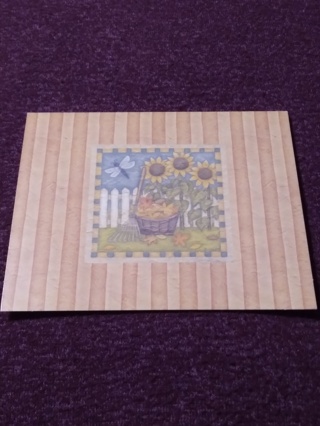 Greeting Card - Autumn Leaves-Sunflowers