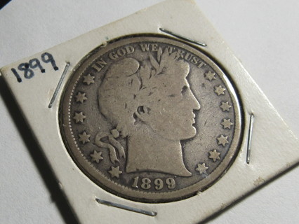 ★★ 1899 BARBER HALF DOLLAR VG ★★ **90% SILVER**